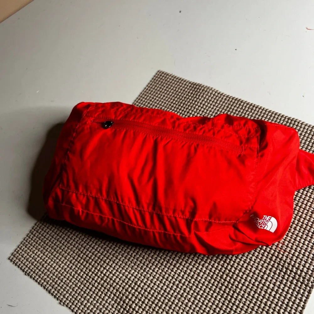 The North Face IC USA Windbreaker Anorak Red Blue Half Zip Pullover Mens XL